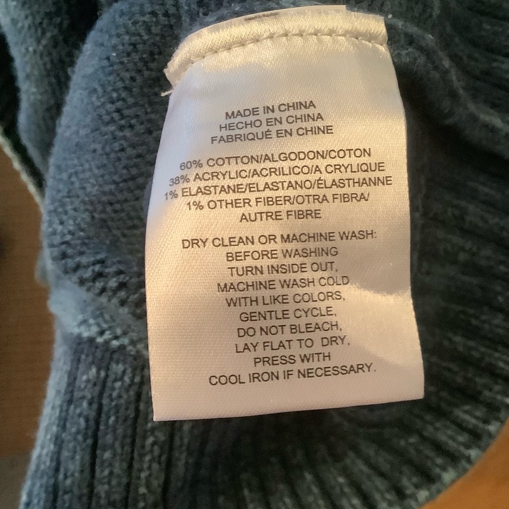 Jones Indigo sweater, NWT, very warm and roomy, size XL - Picture 5 of 5